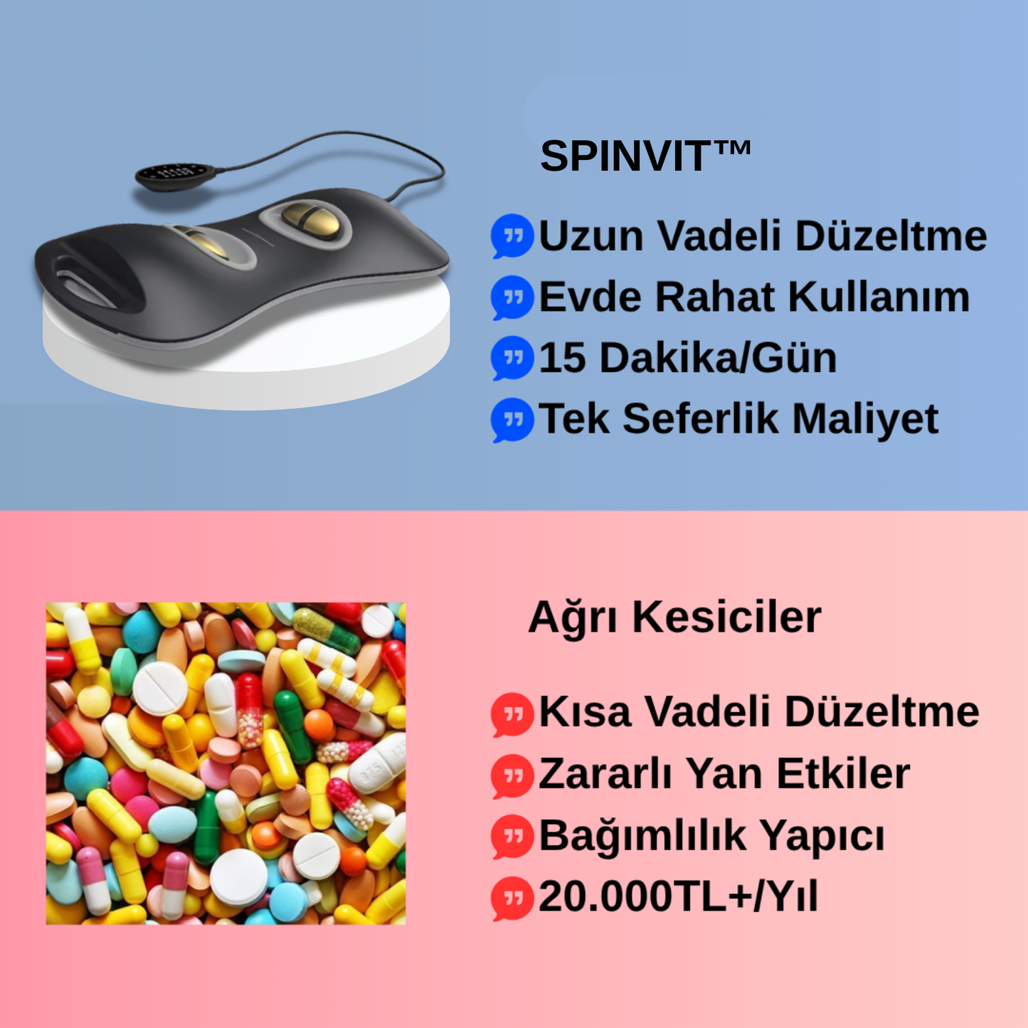 Spinvit™ Bel Fizik Tedavi Aleti